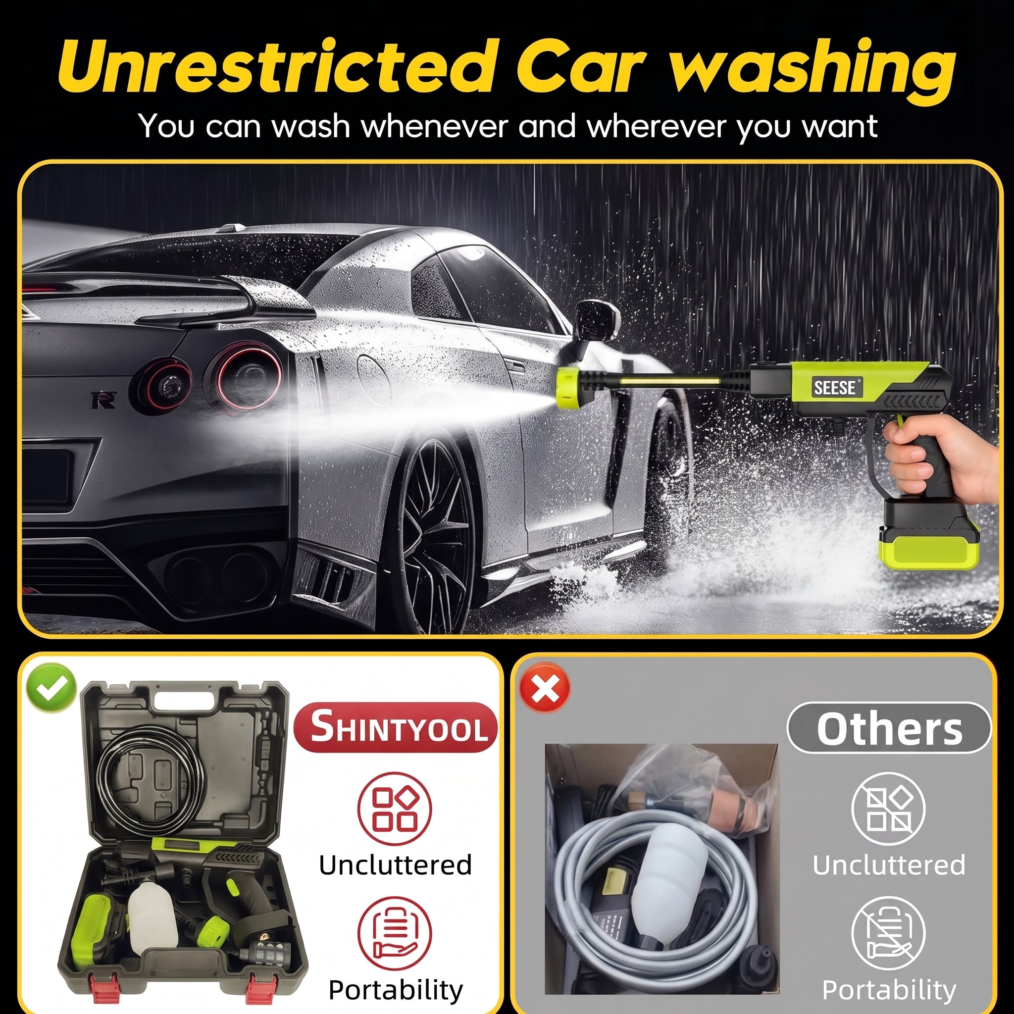 TurboClean Cordless Pressure Washer